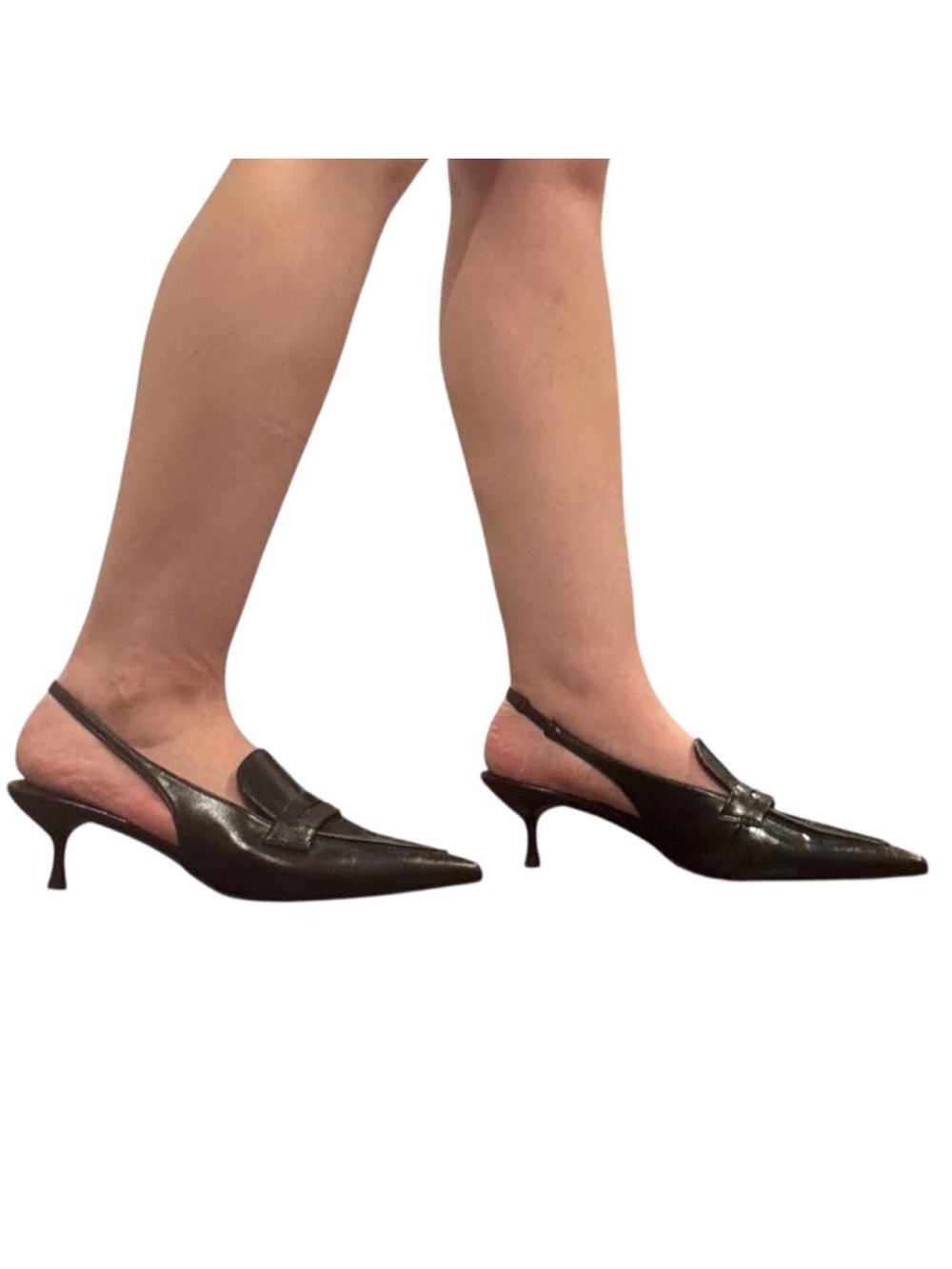 Chic Black Slingback Heels